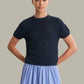 Faye Roll Edge Linen Sweater Tee