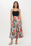Button Front Skirt