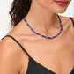 Enamel Sardine Necklace in Cobalt