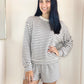 Luxe Stripe Long Sleeve Top