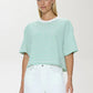 Mae Top in Vert Stripe