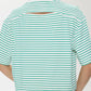 Mae Top in Vert Stripe