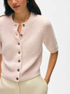 Cashmere Elbow Sleeve Cardigan