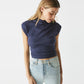 Amara Ribbed Mock Neck