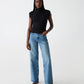 Amara Ribbed Mock Neck