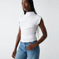 Amara Ribbed Mock Neck