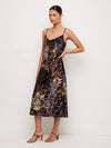Krissa Drape Front Midi Dress