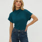 Lara Ribbed Mock Neck