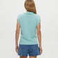Faye Power Shoulder Polo