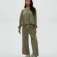 Mariah Bubble Sweatshirt in Olive