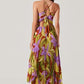 Blythe dress in green rust floral