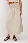 Alessa Skirt in Heathered Flax