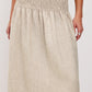 Alessa Skirt in Heathered Flax