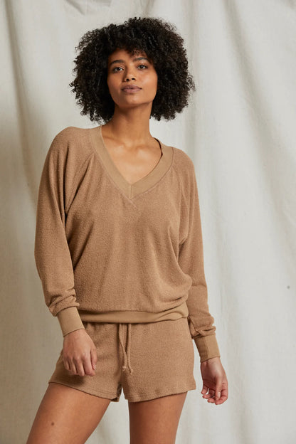 Oconnor Boucle V Neck Sweatshirt