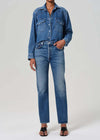 Western Cropped Shirt in Chaya Denim