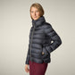 Save The Duck Puffer Ebony Gray