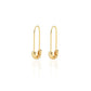 Safety Pin Hoop Earrings