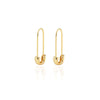 Safety Pin Hoop Earrings