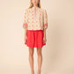 Bethany Blouse in Red Ditsy Floral