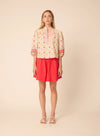 Bethany Blouse in Red Ditsy Floral