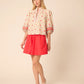 Bethany Blouse in Red Ditsy Floral