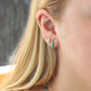 Enamel Huggie Hoop Earrings