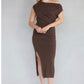 Val One Shoulder Sweater Dress