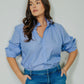 Quarantina Boyfriend Fit in Chambray