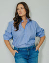 Quarantina Boyfriend Fit in Chambray