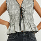 Martine Gingham top