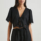 Pari Top in Black Eyelet