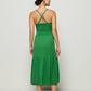 Penelope Cross Back Midi in Green Lawn