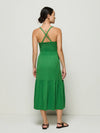 Penelope Cross Back Midi in Green Lawn