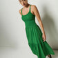 Penelope Cross Back Midi in Green Lawn
