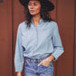 Sara B Chambray Henley