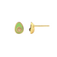 Avocado Enamel Stud Earrings