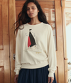 College Sweatshirt Sailing Boat