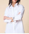 Knit Mix Boyfriend Shirt