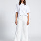 Crop Wide Leg in Ivory