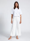Crop Wide Leg in Ivory