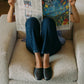 Blackbird Shearling Leather Mule