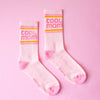 Ribbed Crew Socks