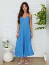 Linen Maxi V-Neck Dress