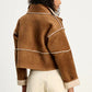 Kelly luxe sherpa reversible jacket