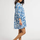 Daisy Dress in Blue Hibiscus