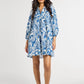 Daisy Dress in Blue Hibiscus