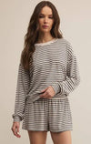 Luxe Stripe Long Sleeve Top