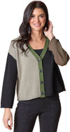 Yin Yang colorblock cardi