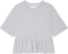 Oversized Ruffle Peplum Tee