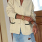 Varsity Cardigan In Evergreen Tree